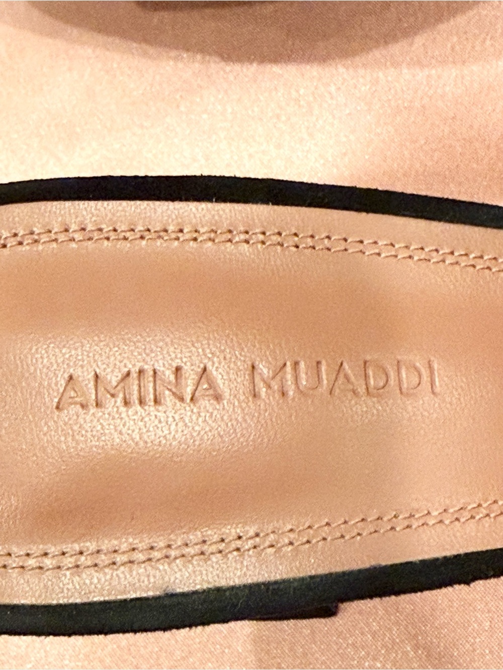 AMINA MUADDI Lupita Slipper 70 Black Suede Mule Sandals Heels 39.5 - Picture 9 of 11
